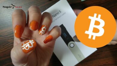 bitcoin nail design