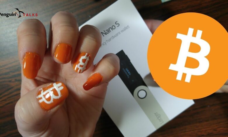 bitcoin nail design