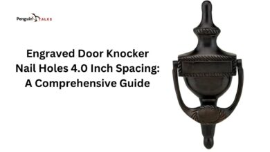 engraved door knocker nail holes 4.0 inch spacing