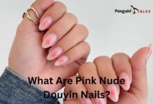 pink nude douyin nails